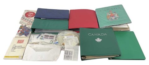 A large quantity of Canadian stamps and covers from Victoria to Queen Elizabeth II, a large quantity