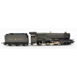 LIMA MODELS; a King George V Great Western locomotive and tender, with bell on the front, length