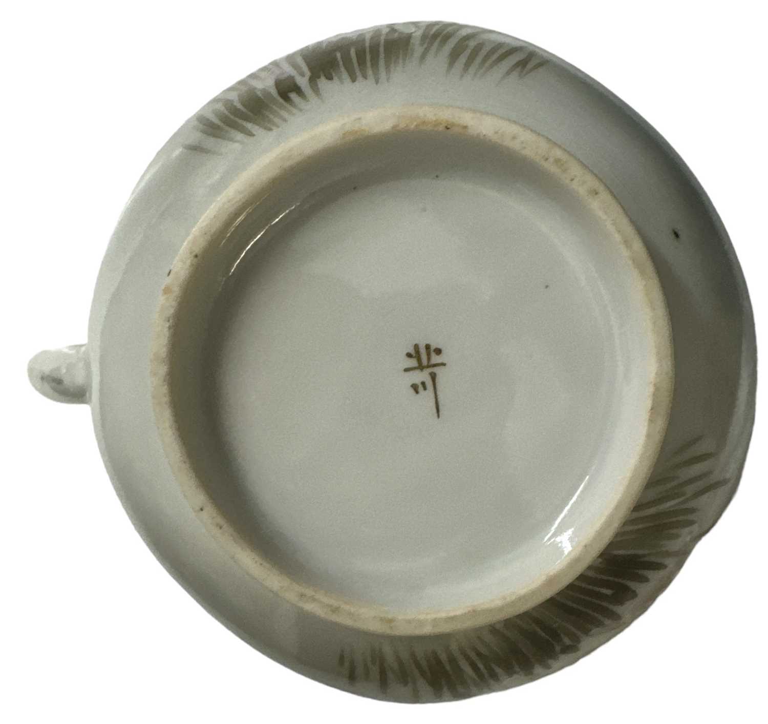 A modern Japanese eggshell porcelain six setting part tea service, comprising six teacups, four - Image 3 of 3