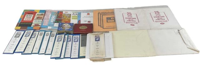 A quantity of stamp accessories including pages, Showguard mounts, etc.