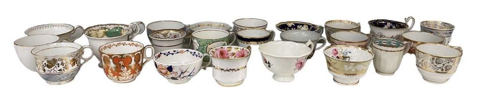 A group of twenty-five 19th century and later teacups.