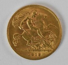 A George V 1912 half sovereign.