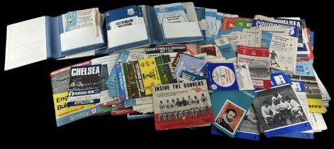 A large quantity of assorted football programmes, mainly Tottenham and Arsenal.