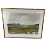 MICHAEL FELMINGHAM (born 1935); watercolour, 'Scottish Highland', signed lower right, 50 x 73cm,