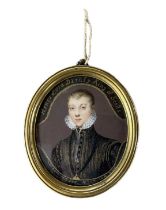 An 18th century portrait miniature of Henry Lord Darnley, King of Scots, husband to Mary Queen of