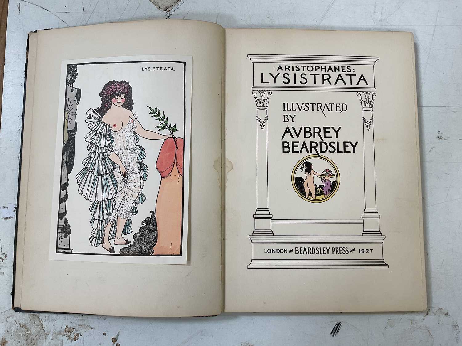 ARISTOPHANES, LYSISTRATA; a limited edition copy, illustrated by Aubrey Beardsley, London - Image 2 of 2