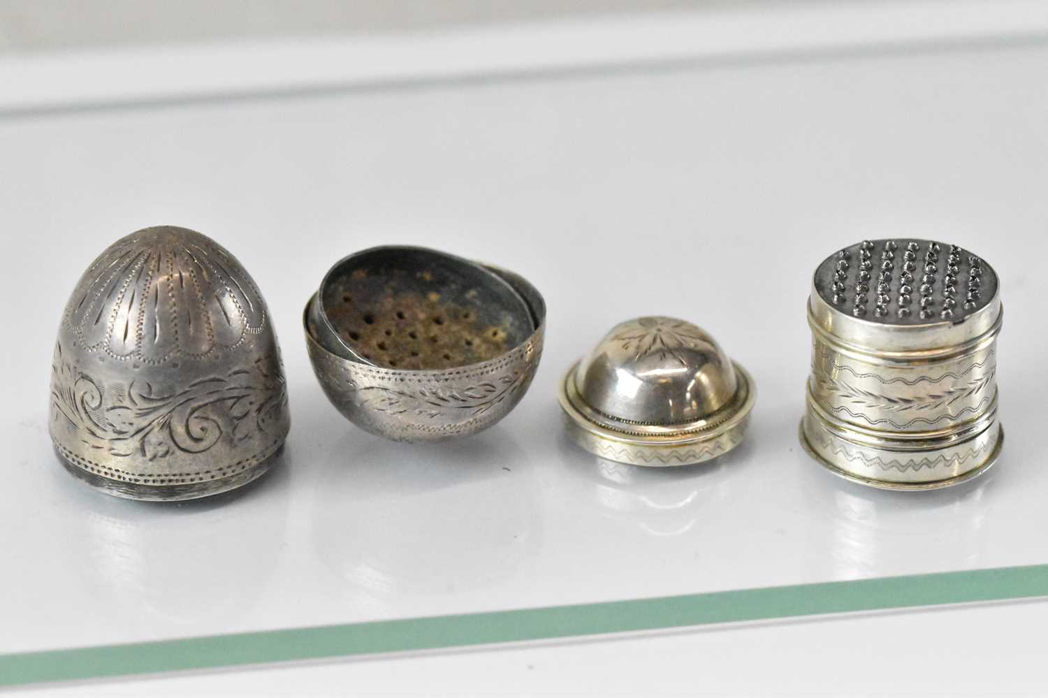 THOMAS WILLMORE; a George III hallmarked silver nutmeg grater of circular form, Birmingham 1800, - Image 2 of 2