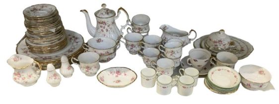 PARAGON; a part tea and dinner service decorated in the 'Victoriana Rose' pattern, comprising four