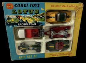 CORGI; a vintage boxed Lotus Racing Team Gift Set 37.