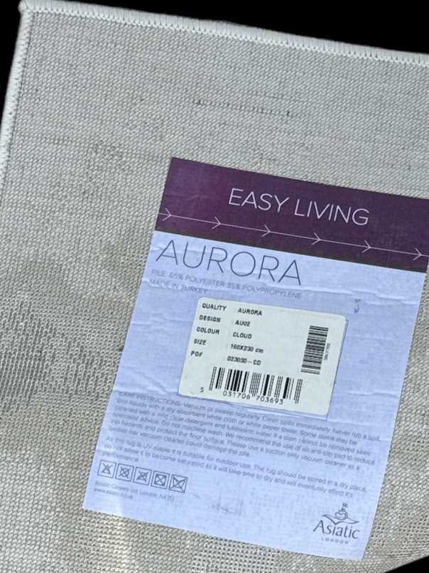 A modern cream ground Aurora Easy Living carpet, made in Turkey, 160 x 230cm. - Image 2 of 2
