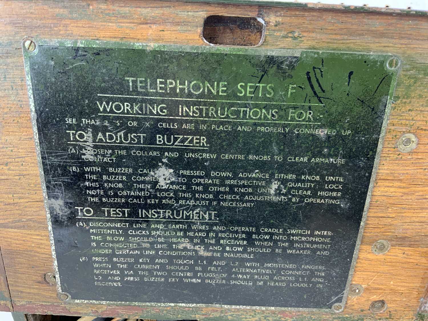 A pair of British WWII field telephones (both cased). - Image 2 of 2