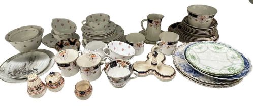 A quantity of 19th century and later ceramics including Phoenix Ware, Colclough, etc.