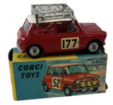 CORGI; a vintage boxed 321 B.M.C. Monte Carlo Mini Cooper 'S' with roof rack.
