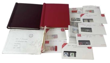 A quantity of mint GB stamps from 1924 to the 1990s, in two albums, envelopes, some in booklets