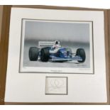 † HARRY AMSON; a signed limited edition print, 'Nigel Mansell - Williams', with inset signature