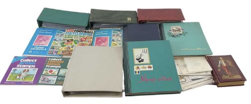 A group of seven albums of mainly mint and used GB stamps and covers, and a box of mint GB stamps.