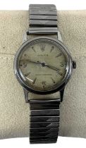 ROLEX; a 1950s gentleman's shock-resisting stainless steel cased wristwatch, diameter of dial