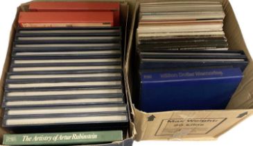 A quantity of classical and other records.