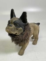 ROULLET & DECAMPS; a circa 1900 French model of a bulldog with nodding head, length 40cm.