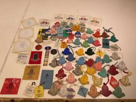 A collection of Bugatti Owners Club badges and ephemera including enamel badges from 1965 to 1973,