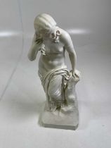 COPELAND; a large Parian figure, ' Eceria', impressed marks, height 58cm.