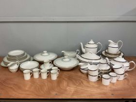 SPODE; a 'Lausanne' pattern dinner service and a Royal Doulton 'Berkshire' part dinner service.