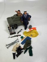 ACTION MAN; a quantity of Action Man items including HMS Fearless Sailor with Eagle Eyes, and one