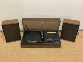 A Garrard GA100 turntable and cassette with GA100S speakers.