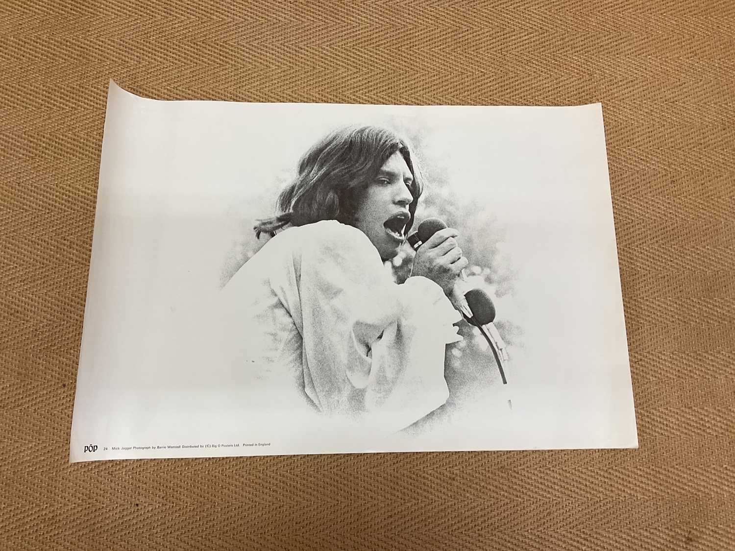 MICK JAGGER; three original black and white posters of The Rolling Stones singer, published by Big O