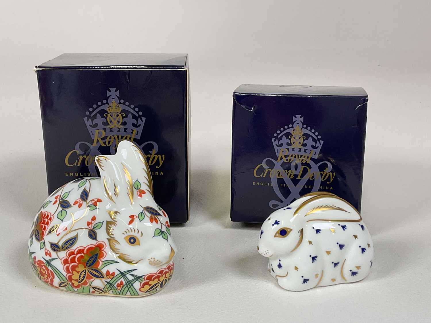 ROYAL CROWN DERBY; four boxed paperweights with gold stoppers, 'Seated Teddy Bear' height 12cm, ' - Image 6 of 6