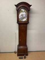 WILLIAM PERKINS OF LONDON; a long case clock, height 204cm, width 54cm, depth 24cm