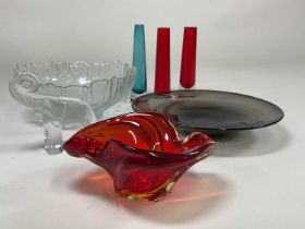 Mid 20th century British and European art glass comprising Whitefriars, Murano, Kosta Boda and Sea