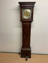 W M WALLEN OF HENLEY; a longcase clock, height 202cm, width 50cm, depth 26cm.