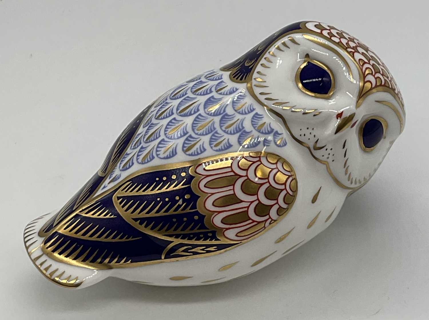 ROYAL CROWN DERBY; paperweights bird models comprising 'Blue Jay' with gold stopper, 'Waxwing' - Image 2 of 9