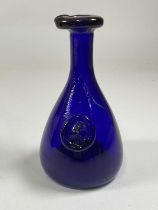 OLE WINTHER FOR HOLMEGAARD; a mid 20th century Danish art glass Viking wine carafe with an applied