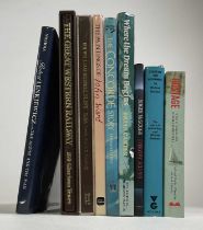 A quantity of signed books, with some bearing dedications, to include 'The Great Western Railway,