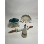 T G GREEN; 'Fleur' design, rolling pin, lidded tureen, trivet and other items including Wedgwood