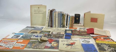 A collection of books on Topography, Royalty, Art etc, together with printed ephemera to include