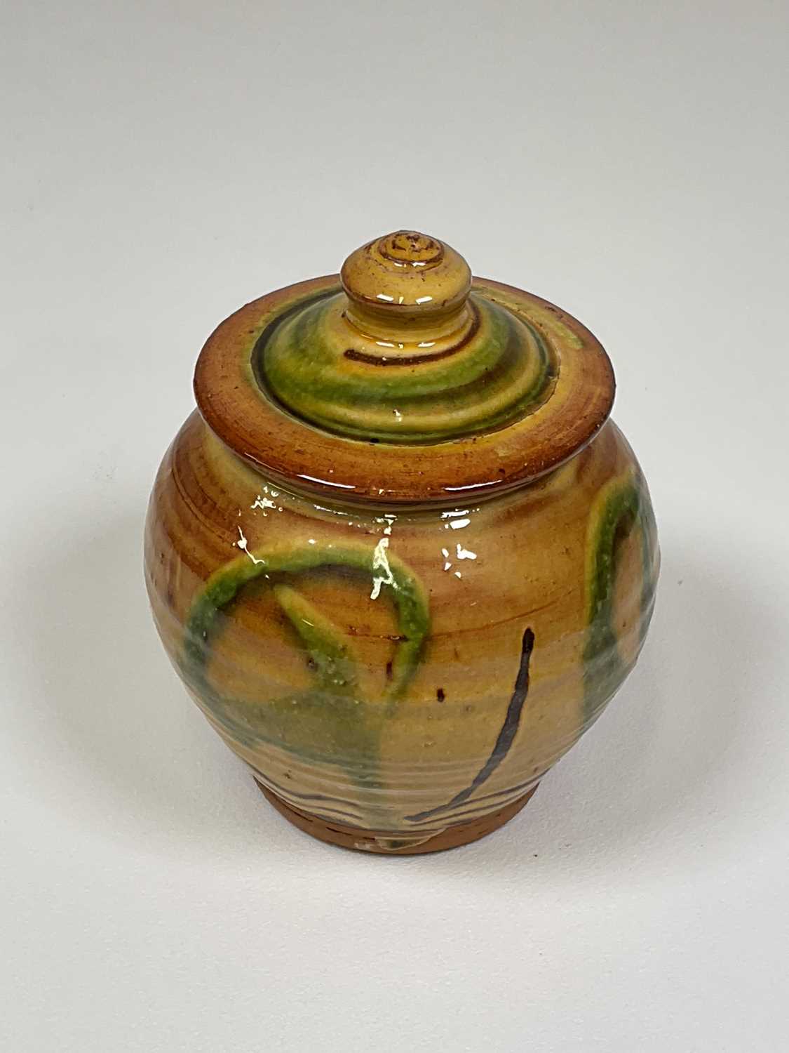 † A small group of studio ceramics including a Clive Bowen slip glaze decorated vessel and cover, - Image 5 of 14