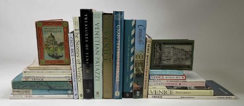 A collection of twenty-five books relating to Venice to include Cecil Rice 'Venice, Sunlight and