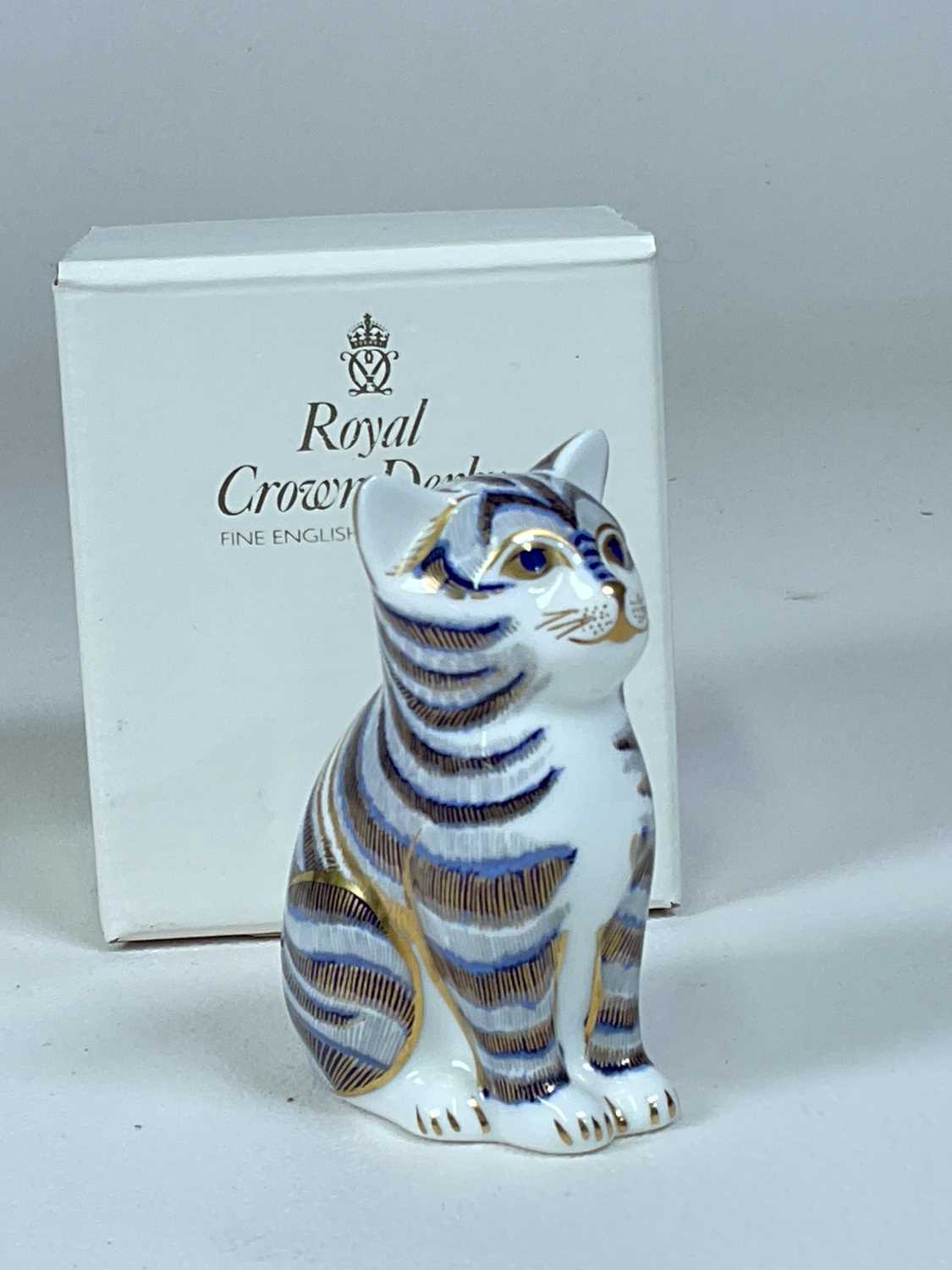 ROYAL CROWN DERBY; four boxed paperweights with gold stoppers, 'Seated Teddy Bear' height 12cm, ' - Image 4 of 6