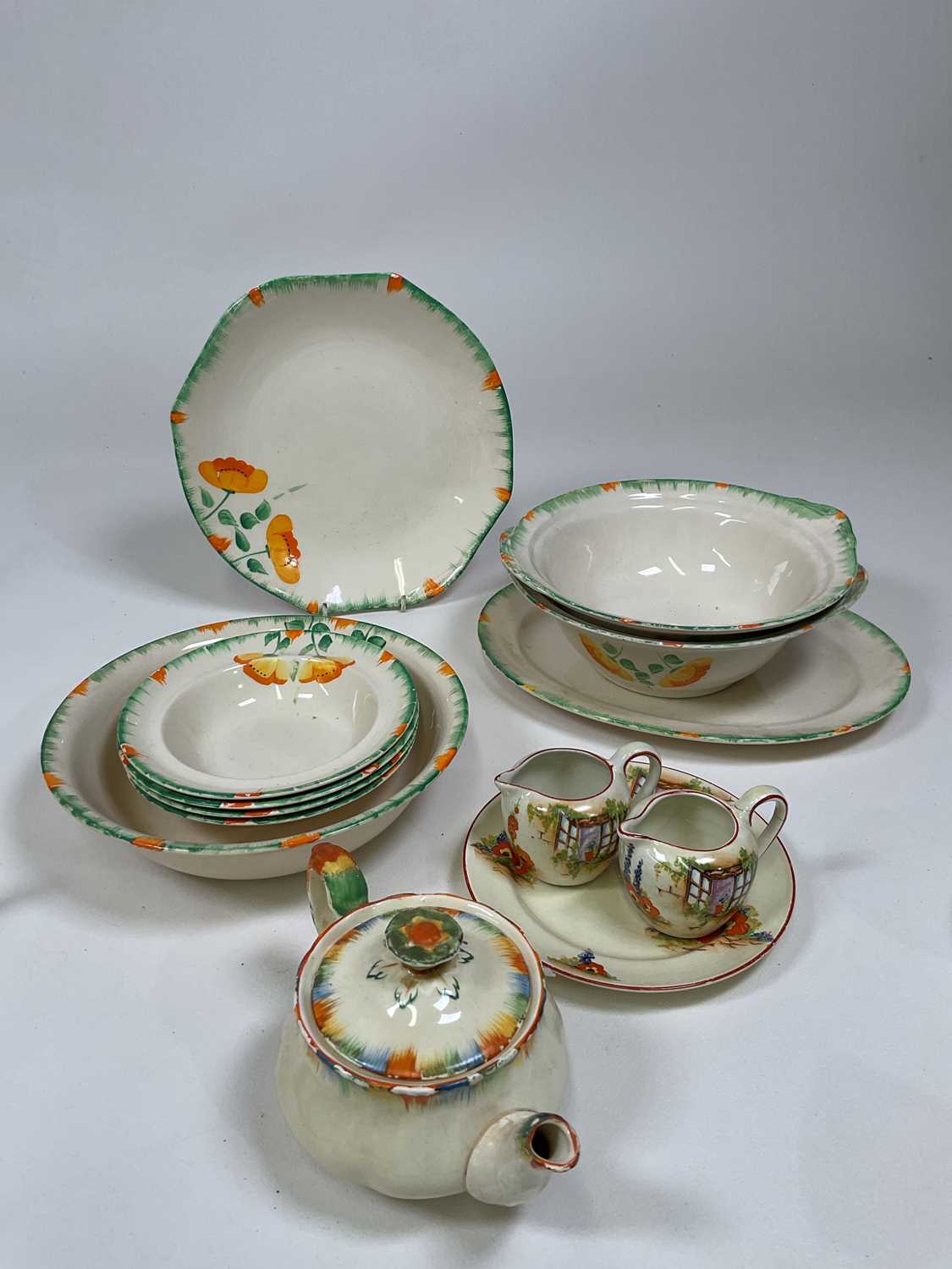 A collection of Art Deco and later ceramics including Susie Copper 'Talisman' part tea set, - Image 4 of 5