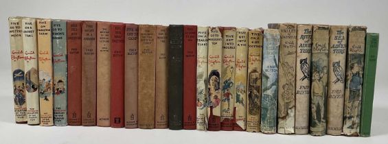 ENID BLYTON; seven first editions to include, 'Five go to Mystery Moor', 'Five on a Secret