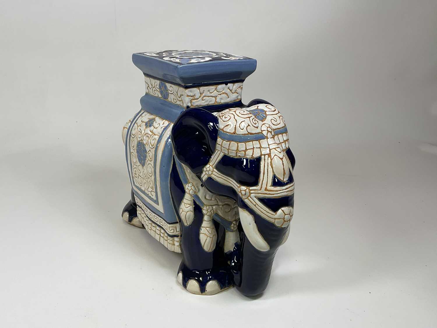 A ceramic elephant plant stand, height 42cm. - Image 2 of 3