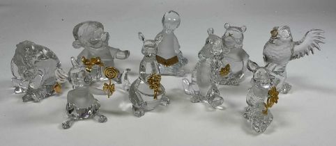 Winnie the Pooh and Friends Crystal Collection ;nine figures full lead crystal, seven with