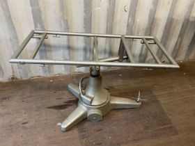 CHAS F THACKRAY OF LEEDS AND LONDON; a mid 20th century adjustable operating table, height 74cm,