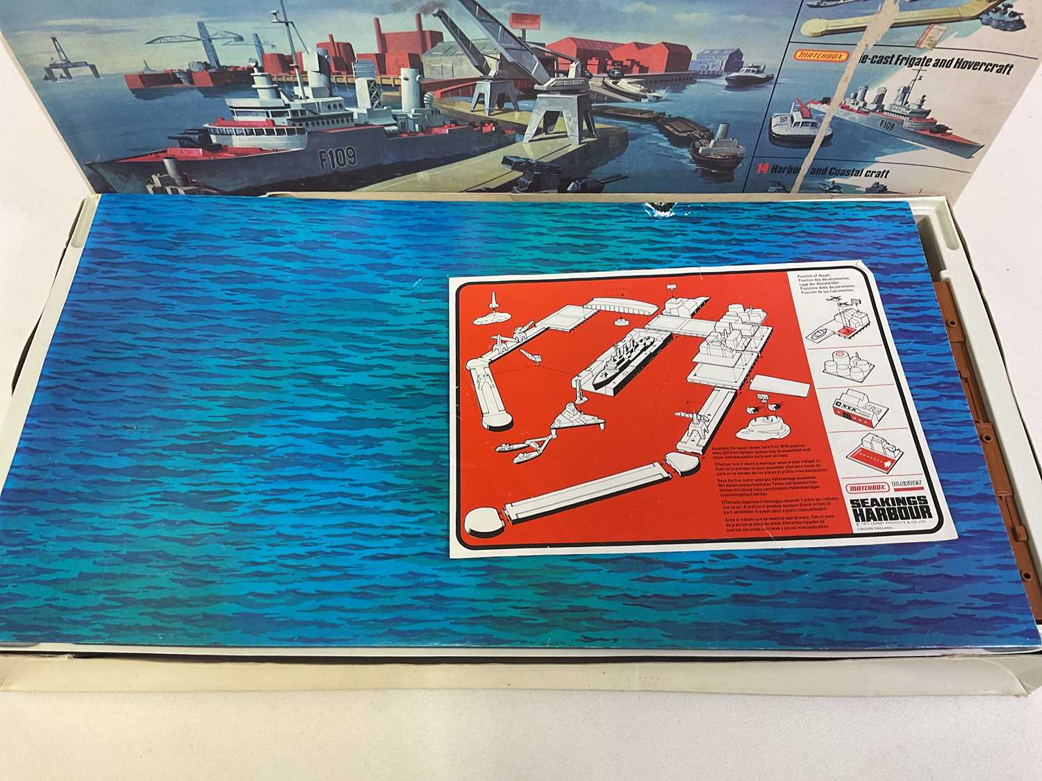 MATCHBOX; a Sea Kings Harbour Playset, with extra Battleship and a Tri-ang Queen Elizabeth liner, - Image 2 of 6