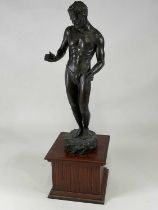 ALFREDA BERESFORD; a bronze scuptural figure, 'A Burmese Dancer', signed, height 66cm, displayed