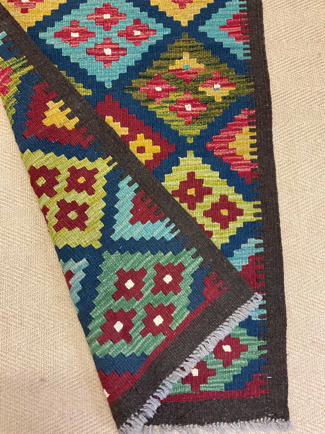 A Maimana Kilim runner, 195 x 70cm. - Image 2 of 4