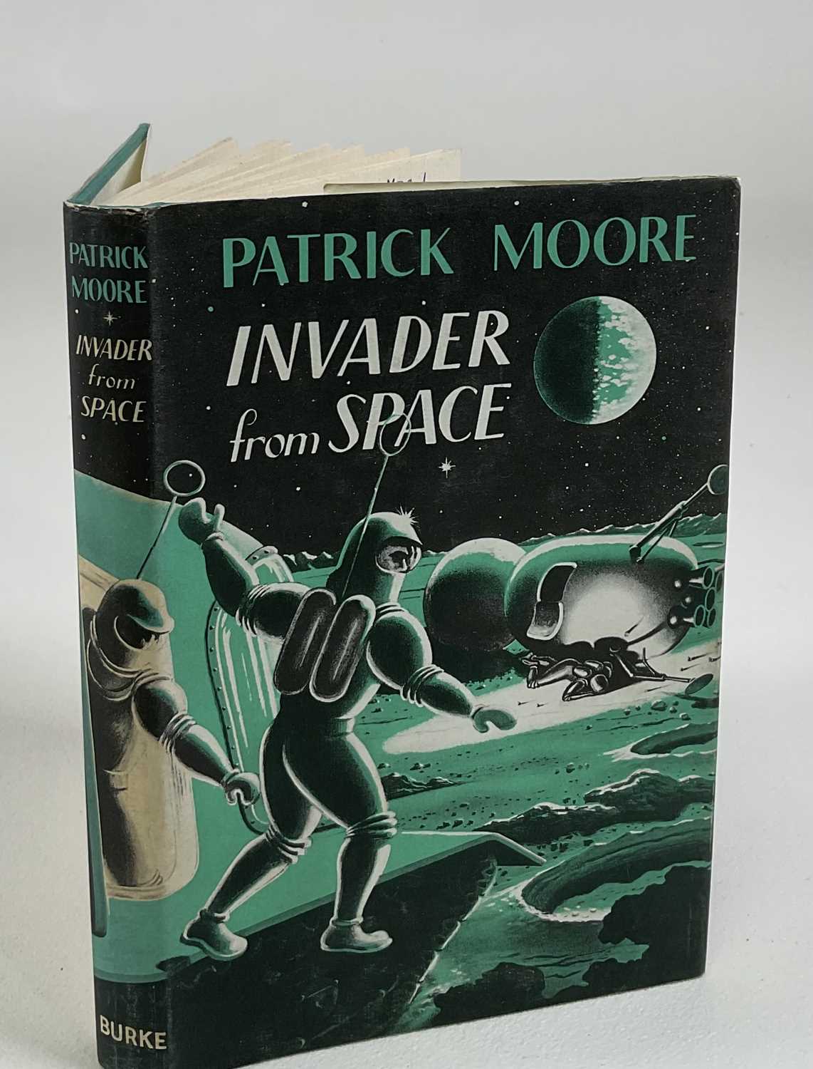 PATRICK MOORE; 'Invader from Space' 1963, first edition, with dust wrapper, signed by the author